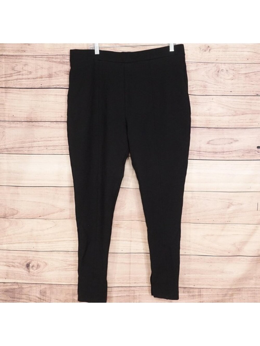 Nordstrom Pants Womens XXL Black Ponte Slim Pull On Stretch Workwear 36x27